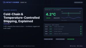 Cold-chain reefer telemetry with time-stamped sensor log — Intact Courier TMS
